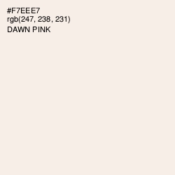 #F7EEE7 - Dawn Pink Color Image